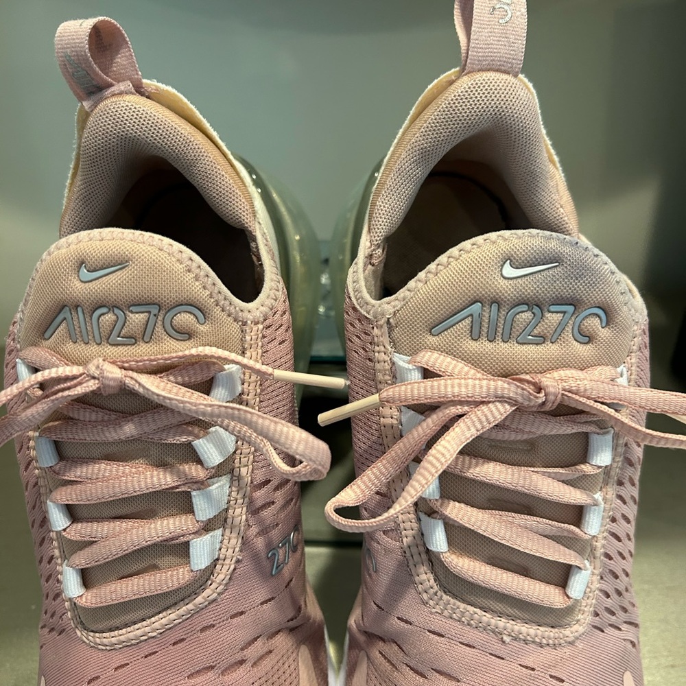 Nike Women's Air Max 270 Sneakers — Rose Pink and White - Picture 5 of 11